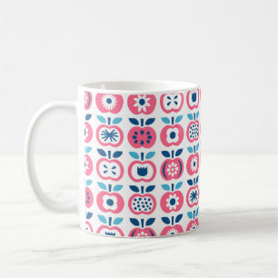 Apple seamless pattern. Set of colourful retro app Coffee Mug