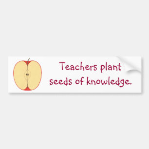 Apple Seeds of Knowledge Bumper Stickers