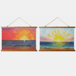 Apple skin sky & Starburst Hanging Tapestry