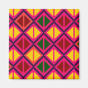 "Apple Slice" magnet - shocking pink
