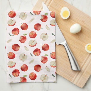 Apple Slices Pattern Tea Towel