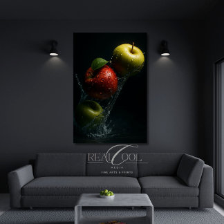 Apple Splash in Water – Fruit Photography Wall Art