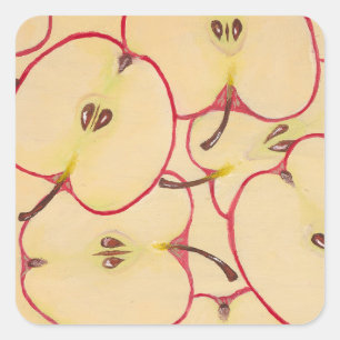 Apple square sticker