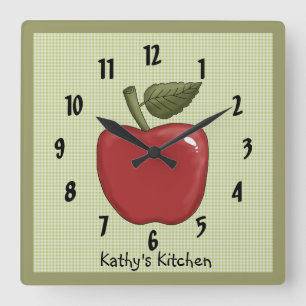 Apple Square Wall Clock