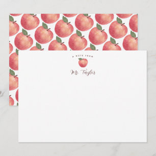 Apple Stationary Teacher Name Card