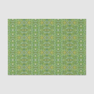 Apple Stripe Bohemian Arabesque Pattern Chartreuse Tissue Paper