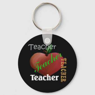 Apple Teacher Keychain