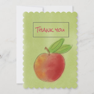 Apple Thank You Card  for Teacher Appreciation Day