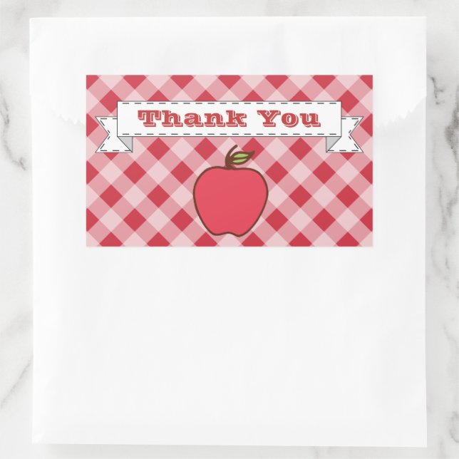 Apple Thank You Stickers (Bag)