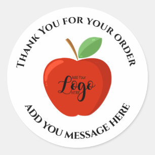 Apple Thank you  teacher business label