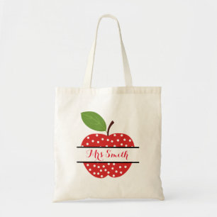 Apple thank you teacher tote bag