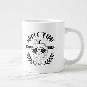 Apple Time Large Coffee Mug