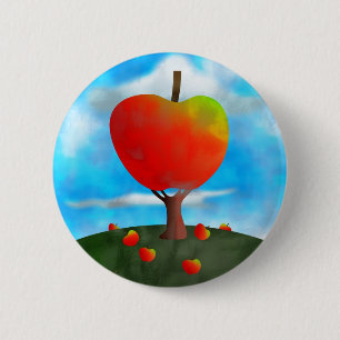 Apple Tree 6 Cm Round Badge