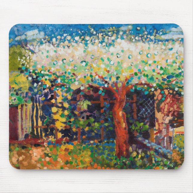 Apple Tree Blossom Mouse Mat (Front)