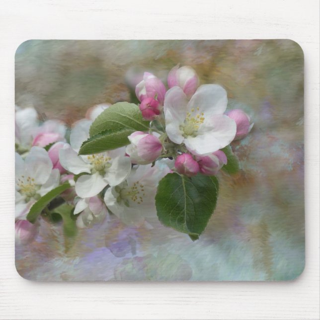 Apple Tree Blossoms Mouse Mat (Front)