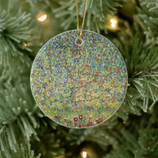 Apple Tree by Gustav Klimt, Vintage Art Nouveau Ceramic Tree Decoration