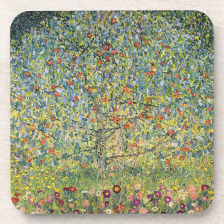 Apple Tree by Gustav Klimt, Vintage Art Nouveau Coaster