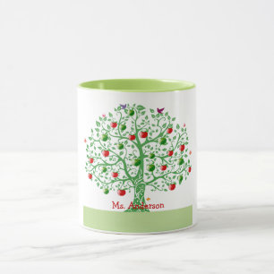 Apple Tree Custom Personalised Teacher Gift Mug