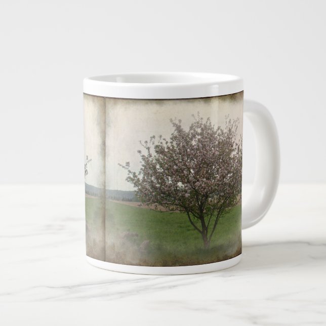 Apple Tree in Bloom Large Coffee Mug (Front Right)