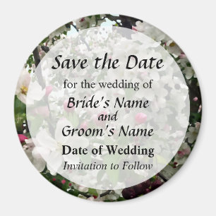 Apple Tree In Bloom Save the Date Magnet