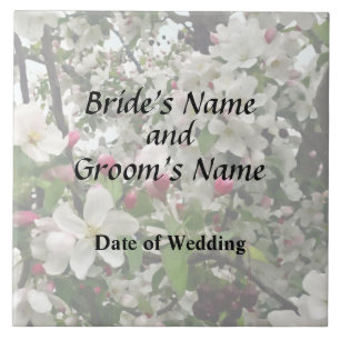 Apple Tree In Bloom Wedding Products Tile