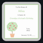 Apple Tree in memory of bookplate sticker<br><div class="desc">Apple Tree in memory of bookplate sticker for when you want to gift a book in memory of someone special.  Makes a wonderful keepsake.</div>