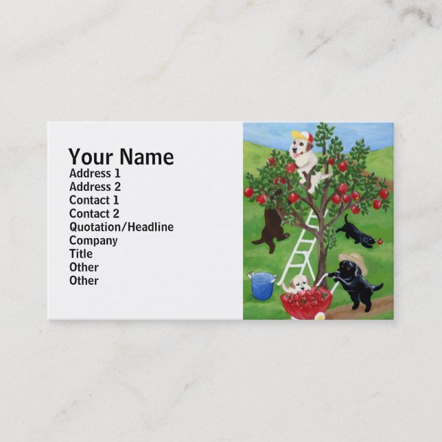 Apple Tree Labradors Business Card (Front)