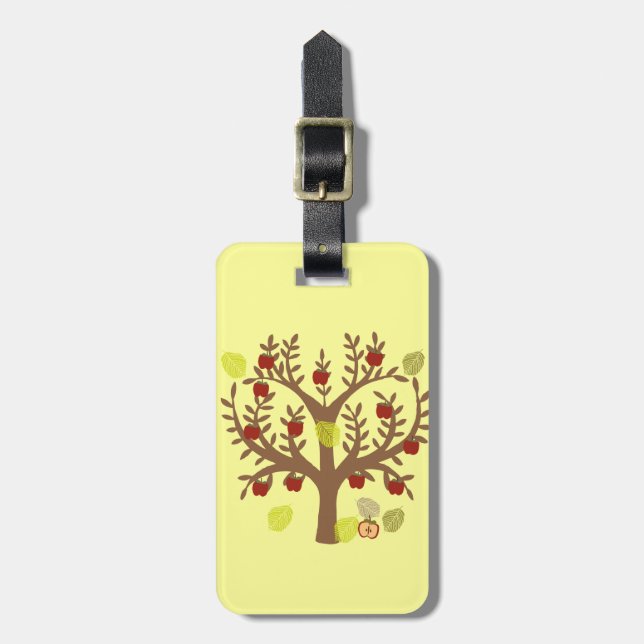 Apple Tree Luggage Tag (Front Vertical)