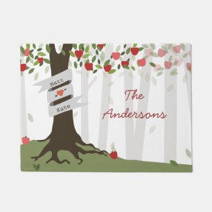 Apple Tree Orchard Personalised Doormat
