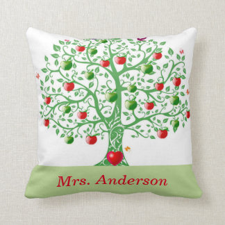 Apple Tree Personalised Gift for Teachers Cushion