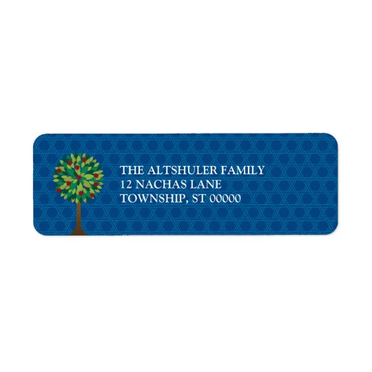 Apple Tree Rosh Hashanah Return Address Label