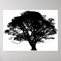 Apple Tree Silhouette