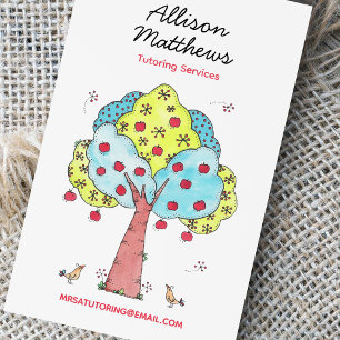 Apple Tree Tutoring Business Card