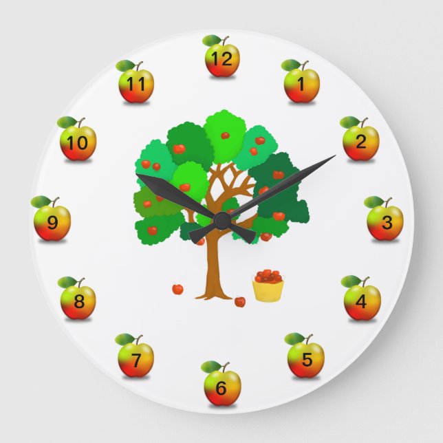 Apple Tree Wall Clock (Front)