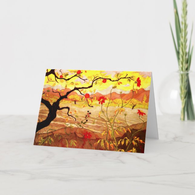 Apple Tree with Red Fruit by Paul Ranson Card (Front)