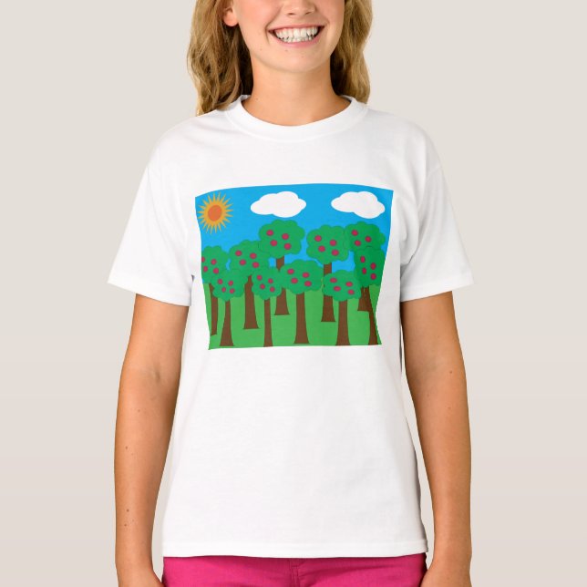 Apple Trees Girls T-Shirt (Front)