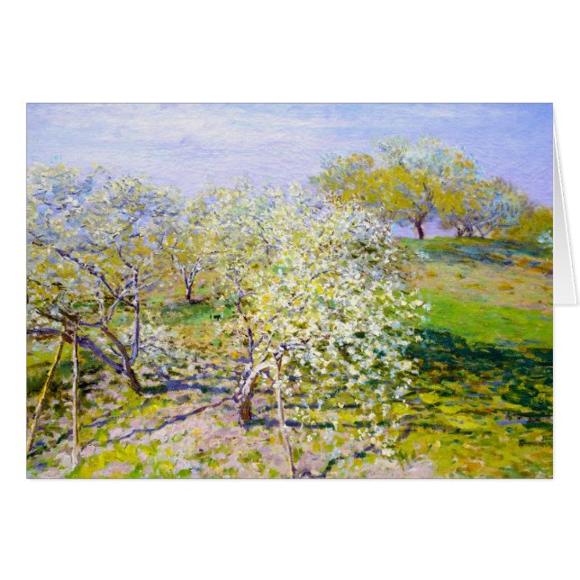 Apple Trees in Bloom, 1873 Claude Monet (Front Horizontal)