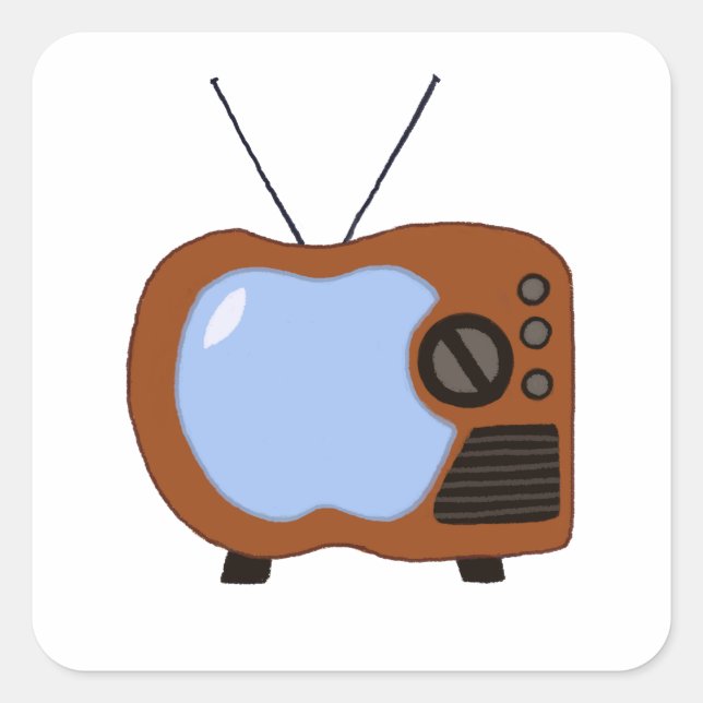 Apple TV Square Sticker (Front)