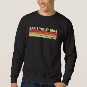 Apple Valley Lake Ohio Funny Fishing Camping Summe Sweatshirt