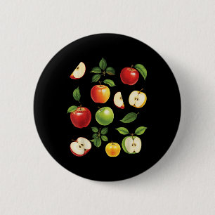 Apple Varieties Different Kinds Apple Picker Harve 6 Cm Round Badge