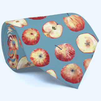 Apple Watercolor Tie
