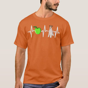 Apple Wire Fo Terrier Heartbeat Dog Lover T-Shirt