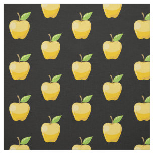 Apple Yellow Pattern Fabric