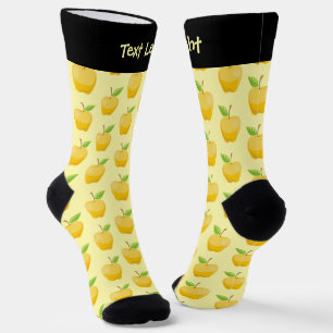 Apple Yellow Pattern Socks