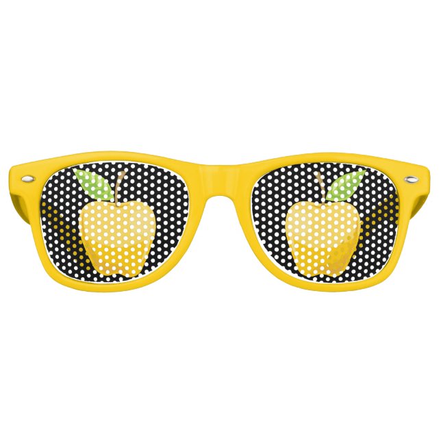 Apple Yellow Retro Sunglasses (Front)