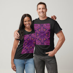 Appleblossom Bohemian Abstract Floral Graphic  T-Shirt