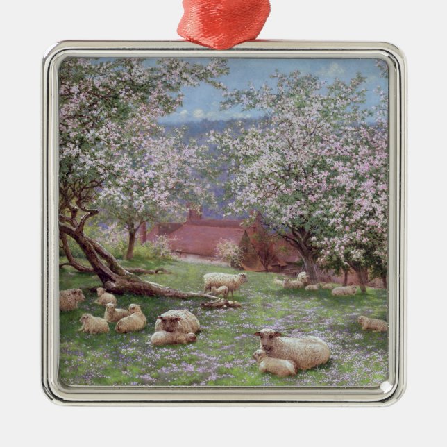 Appleblossom Metal Tree Decoration (Front)