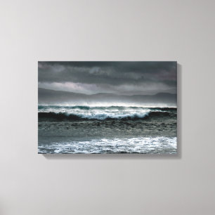 Applecross Wave Seascape Photography Canvas Print