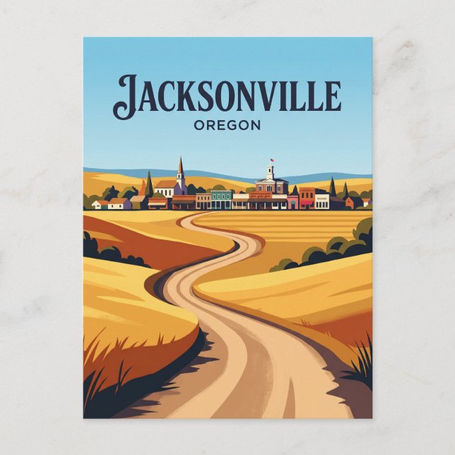Applegate Valley Road USA Postcard (Front)