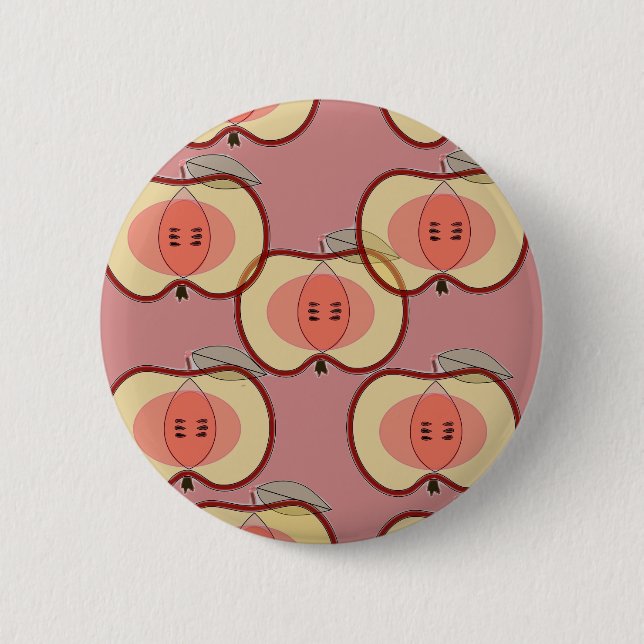 apples 6 cm round badge (Front)